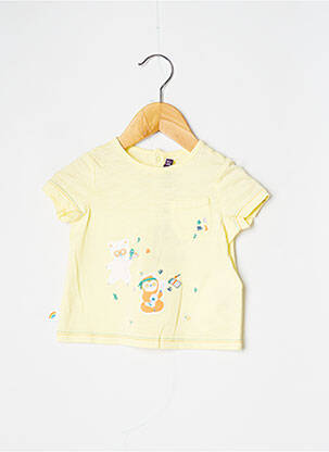 T-shirt fermeture pressionnée manches courtes jaune SERGENT MAJOR garçon
