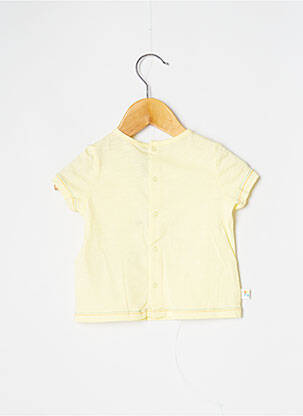 T-shirt fermeture pressionnée manches courtes jaune SERGENT MAJOR garçon
