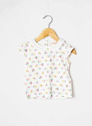 Top imprimé fantaisie manches courtes beige DPAM fille