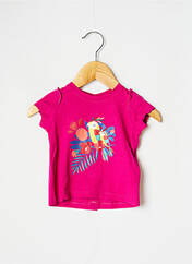 T-shirt rose DPAM pour fille seconde vue