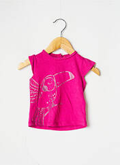 T-shirt rose DPAM pour fille seconde vue