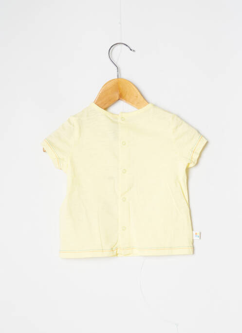 T-shirt fermeture pressionnée manches courtes jaune SERGENT MAJOR garcon