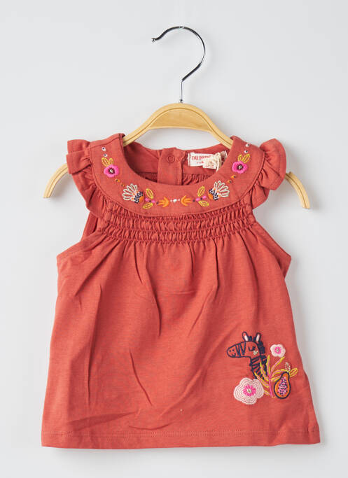 Top orange DU PAREIL AU MÊME pour fille