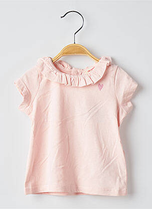 T-shirt coupe droite manches courtes rose DU PAREIL AU MÊME fille