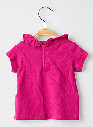 T-shirt coupe droite manches courtes rose DU PAREIL AU MÊME fille