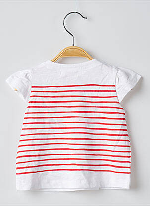T-shirt coupe droite manches courtes blanc DU PAREIL AU MÊME fille