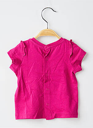 T-shirt coupe droite manches courtes rose DU PAREIL AU MÊME fille