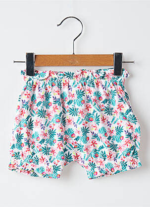 Short coupe boule taille élastique vert DU PAREIL AU MÊME fille