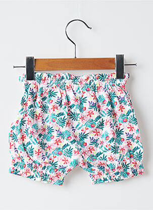 Short coupe boule taille élastique vert DU PAREIL AU MÊME fille