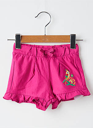Short stretch taille élastique rose DU PAREIL AU MÊME fille