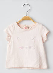 T-shirt rose DU PAREIL AU MÊME pour fille seconde vue