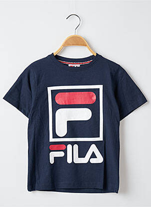 T-shirt tissage jersey manches courtes bleu FILA garcon
