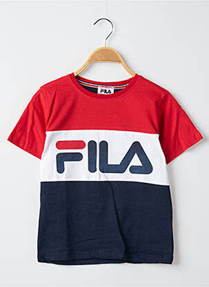 T-shirt tissage jersey manches courtes bleu FILA garcon