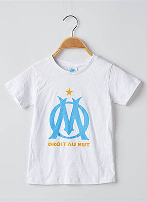 T-shirt blanc OLYMPIQUE DE MARSEILLE pour garçon