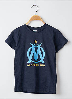 T-shirt bleu OLYMPIQUE DE MARSEILLE pour garçon