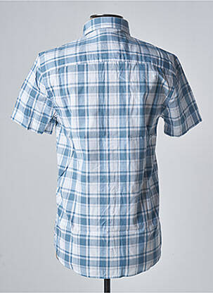 Chemise manches courtes imprimé carreaux bleu DAMART homme