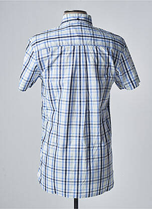 Chemise manches courtes imprimé carreaux violet DAMART homme