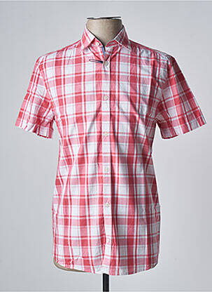 Chemise manches courtes coupe cintrée rouge DAMART homme