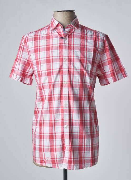 Chemise manches courtes coupe cintrée rouge DAMART homme