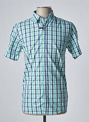 Chemise manches courtes coupe cintrée bleu DAMART homme