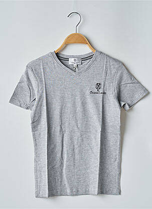 T-shirt broderie motifs brodés manches courtes gris CL BY CHRISTIAN LACROIX enfant