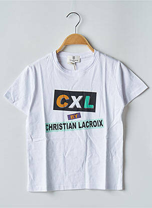 T-shirt stretch manches courtes blanc CL BY CHRISTIAN LACROIX enfant