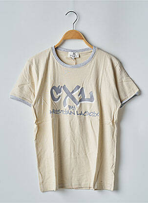 T-shirt stretch manches courtes beige CL BY CHRISTIAN LACROIX enfant
