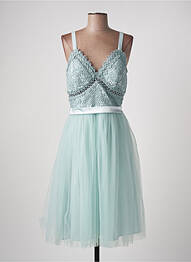 Robe mi-longue coupe fluide sans manche bleu CHIC CHIC femme