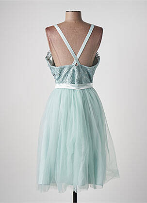 Robe mi-longue coupe fluide sans manche bleu CHIC CHIC femme