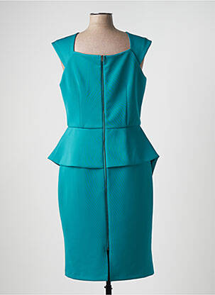 Robe mi-longue sans manche sans manche vert FASHION NEW YORK femme