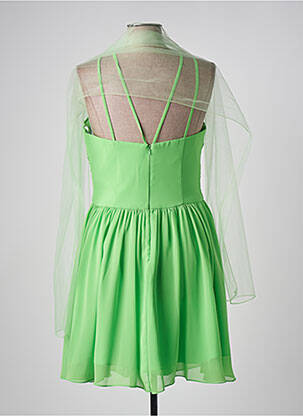 Robe mi-longue coupe fluide sans manche vert FASHION NEW YORK femme