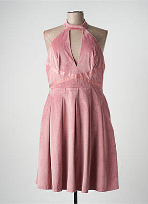 Robe mi-longue sans manche sans manche rose CHIC CHIC femme