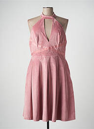 Robe mi-longue sans manche sans manche rose CHIC CHIC femme