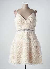 Robe mi-longue sans manche sans manche beige NANA COUTURE femme