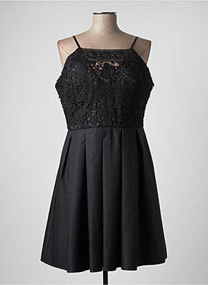 Robe mi-longue sans manche sans manche noir CHIC CHIC femme