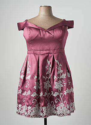 Robe courte sans manche sans manche violet CHIC CHIC femme