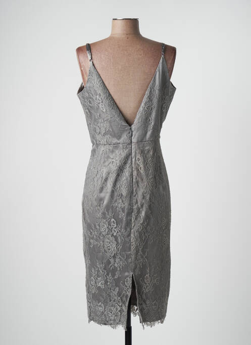 Robe mi-longue sans manche sans manche gris CHIC CHIC femme