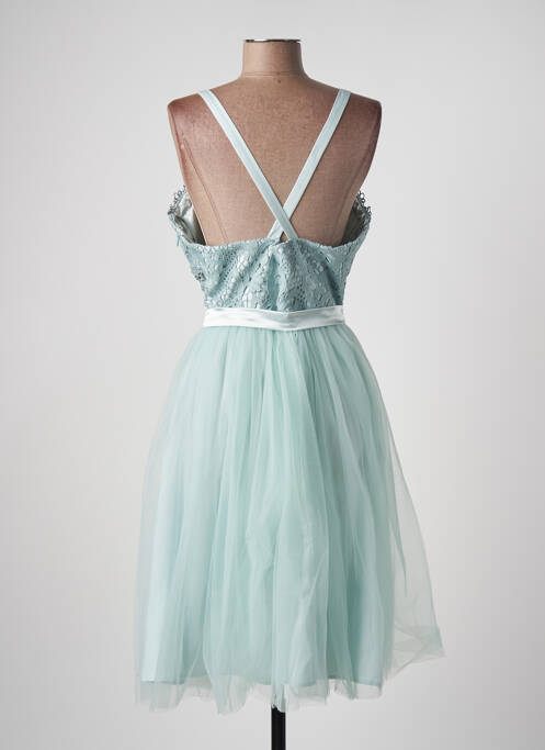 Robe mi-longue coupe fluide sans manche bleu CHIC CHIC femme