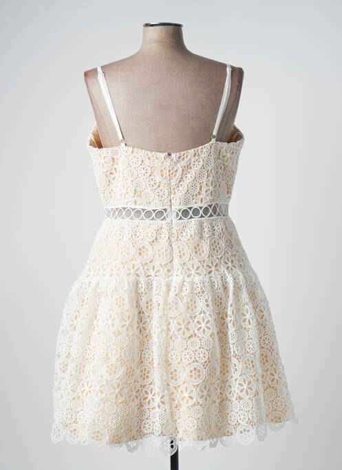 Robe mi-longue beige NANA COUTURE pour femme