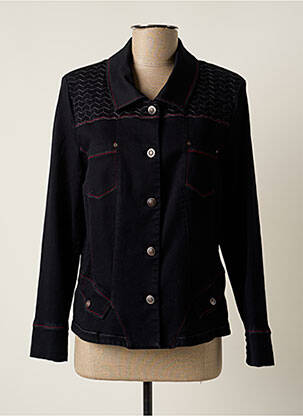 Veste casual epaulette noir CHRISTINE LAURE femme