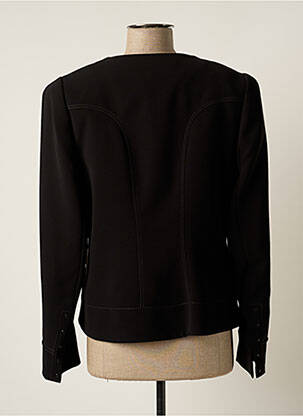 Veste casual epaulette noir CHRISTINE LAURE femme