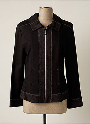 Veste casual epaulette noir CHRISTINE LAURE femme