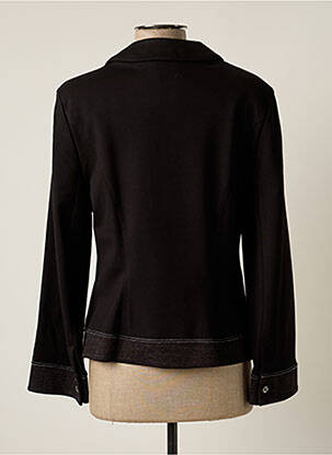 Veste casual epaulette noir CHRISTINE LAURE femme
