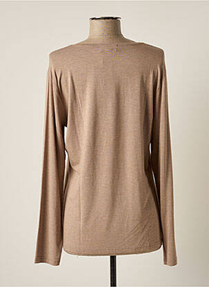 Top stretch manches longues beige JEAN DELFIN femme