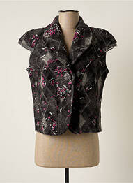 Veste casual coupe cintrée gris CHRISTINE LAURE femme