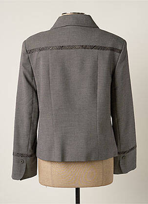 Veste casual epaulette gris CHRISTINE LAURE femme