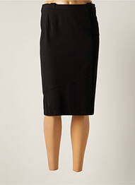 Jupe mi-longue taille normale noir CHRISTINE LAURE femme