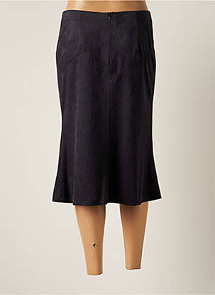 Jupe mi-longue taille normale gris CHRISTINE LAURE femme