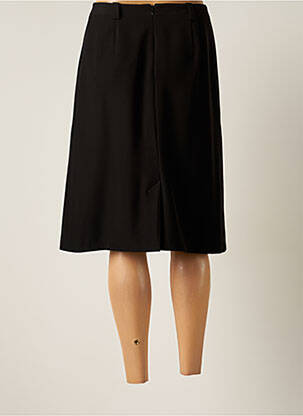 Jupe mi-longue taille normale noir CHRISTINE LAURE femme