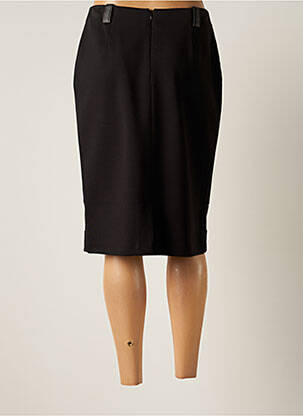 Jupe mi-longue taille normale noir CHRISTINE LAURE femme